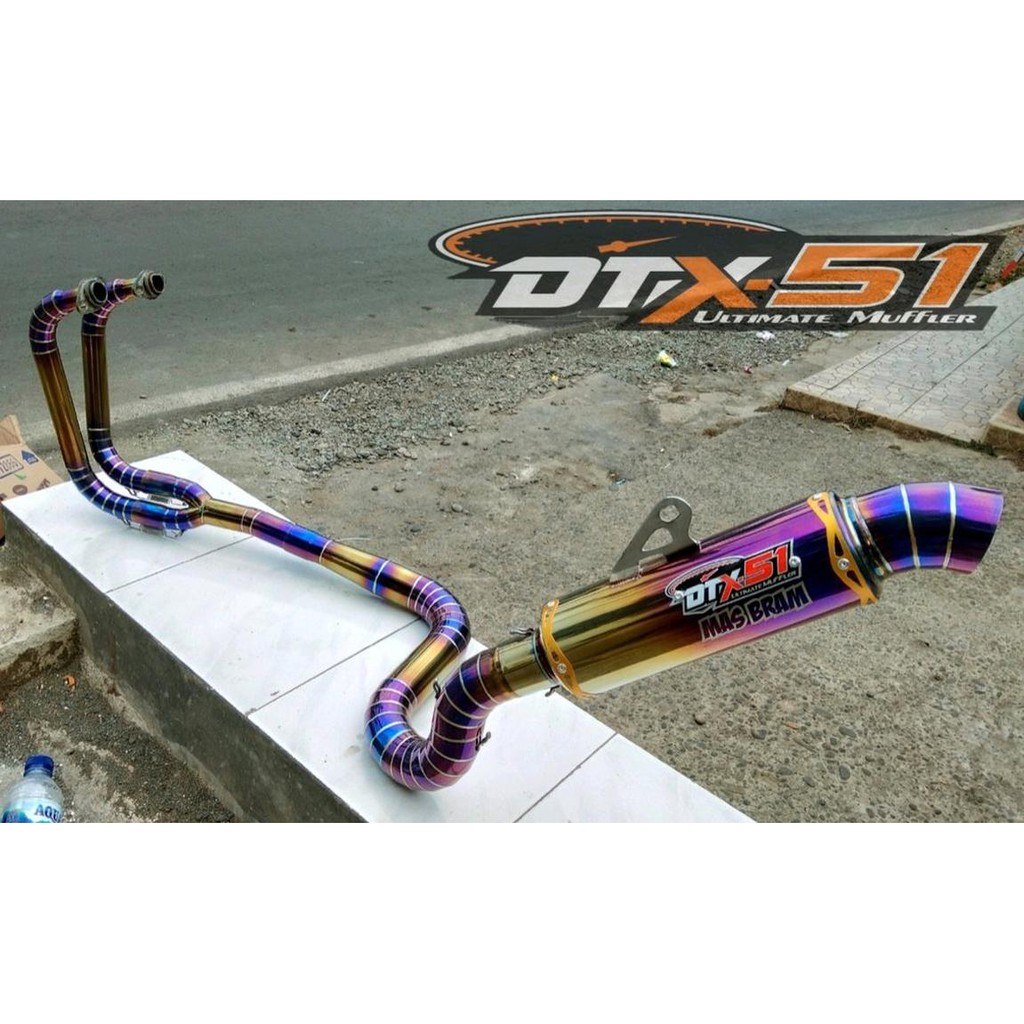 Jual Knalpot Original DTX 51 Kawasaki Ninja 250 cc Model KIDAL KIRI