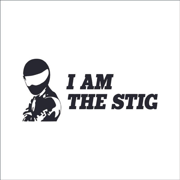 

[ COD & FREE ONGKIR ] Sticker - Stiker I Am The Stig 15cm