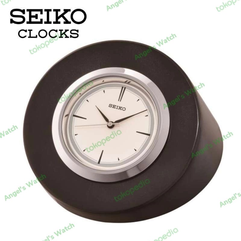 jam antik seiko qhg045 marmer stone decoration original