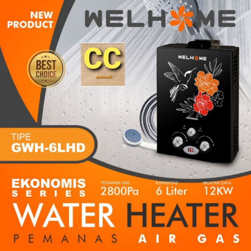 Water Heater  Welhome / PEMANAS AIR GAS WELHOME  6LP 6LHD 6LKD