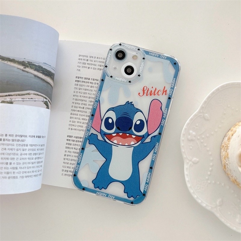 (Ready Stock) Soft Case Tpu Motif Kartun Untuk Iphone 11 Pro Max 13 12 Pro Max X Xr Xs Se 2020 Max 7 Plus 8 7 Plus Cute Cartoon Character Couple TPU Soft Silicone Precision Hole Protection Phone Back Cover