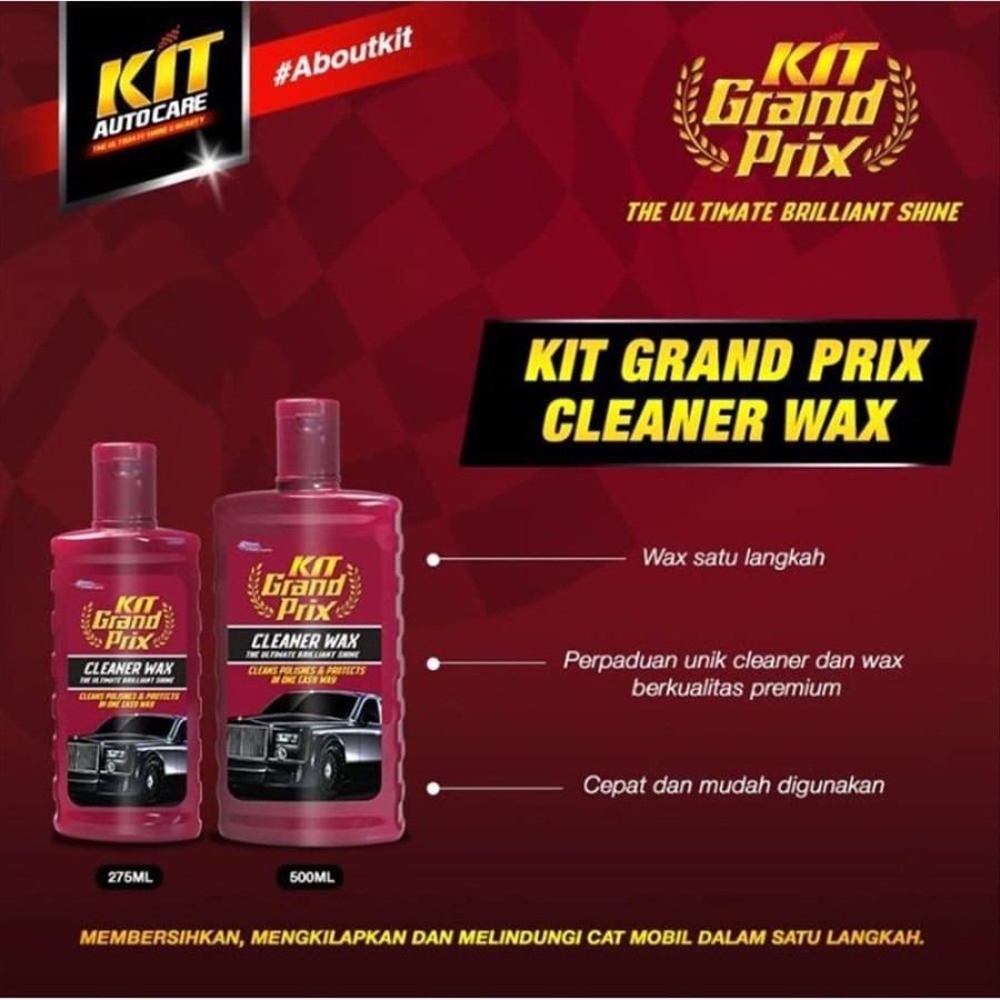 Kit Grand Prix Cleaner Wax 500 ml Pembersih Pelindung Cat Satu Langkah