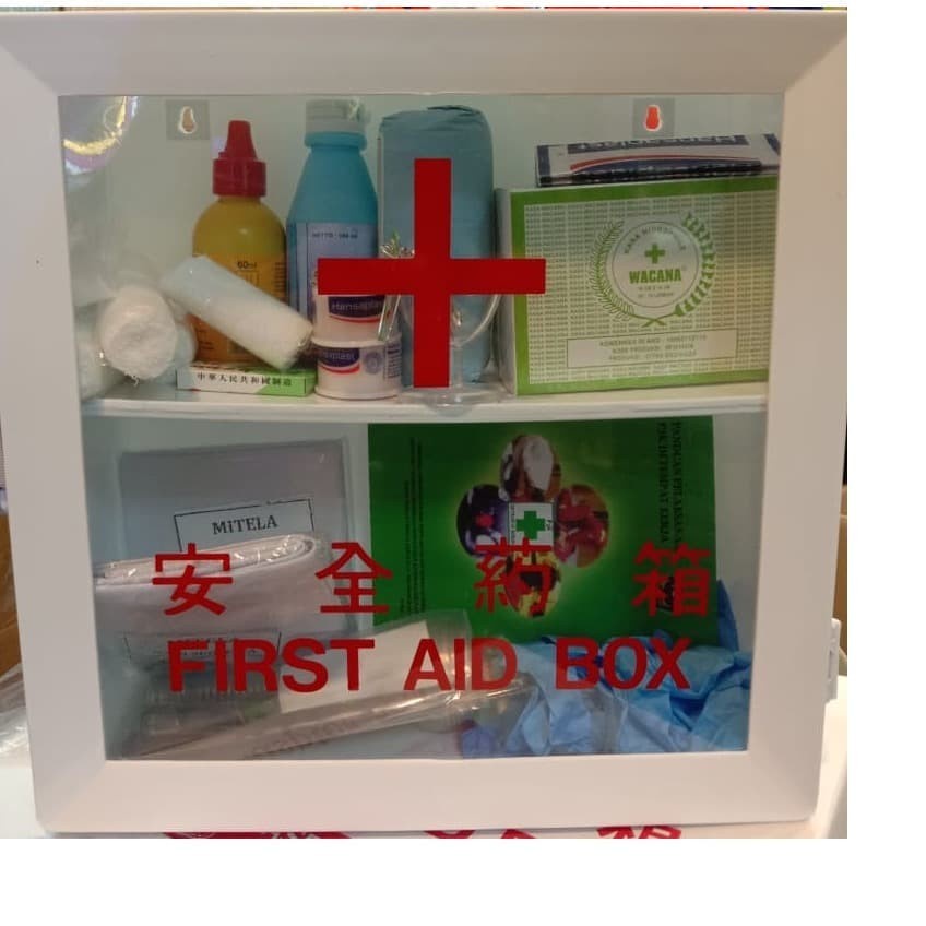 First Aid Box Kotak P3k Maspion ( S ) Box P 3 K + Isi Type A LENGKAP