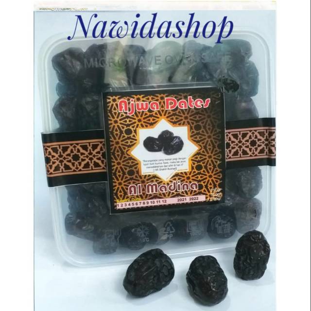 

Kurma Ajwa / Kurma Nabi Medium Medina Dates 1 KG Dijamin Fresh Empuk Balikpapan Kalimantan