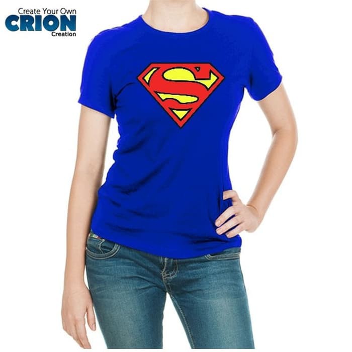 Kaos Superman Ladies - Superman Logo - By Crion