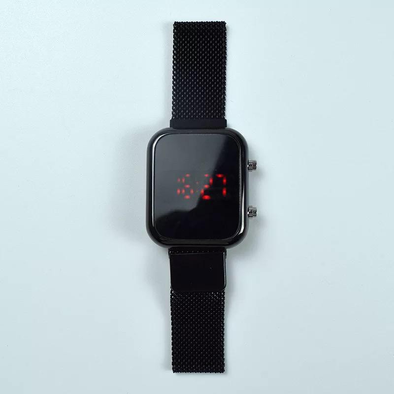JY J018 Jam Tangan Digital Kualitas Premium Pria/Wanita LED Tali Rantai Pasir Magnet-4