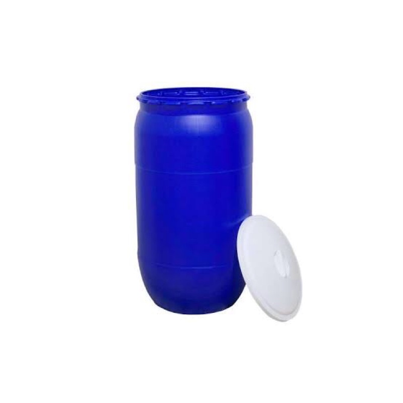 GENTONG AIR TONG AIR BULAT BIRU + TUTUP 90 LITER WATER BARREL GREENLEAF
