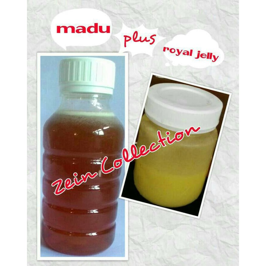 

madu plus royal jelly / raw honey plus royal jelly / madu asli murni - MMD1418