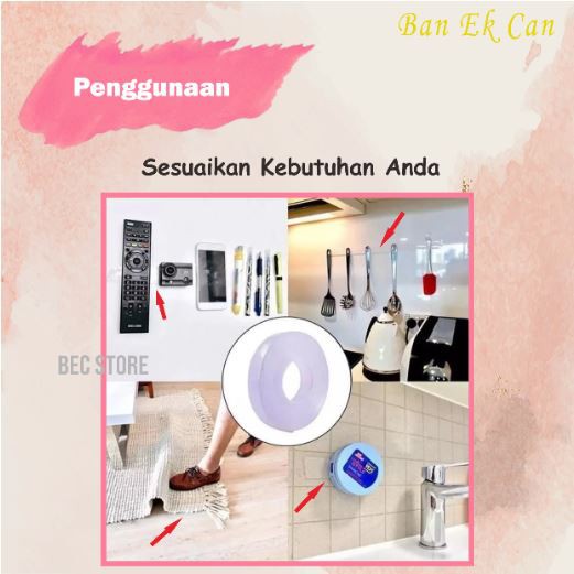 

perekat-pengikat- 2mmx5meter double tape nano tape ivy grip tape isolasi selotip -pengikat-perekat.