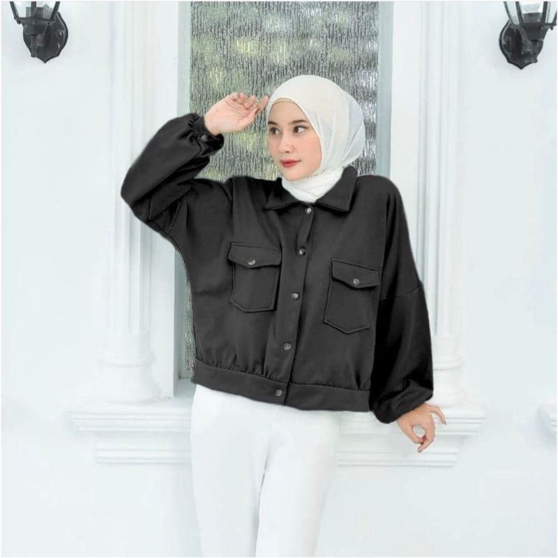 OLIN BUTTON | JAKET WANITA | size XL