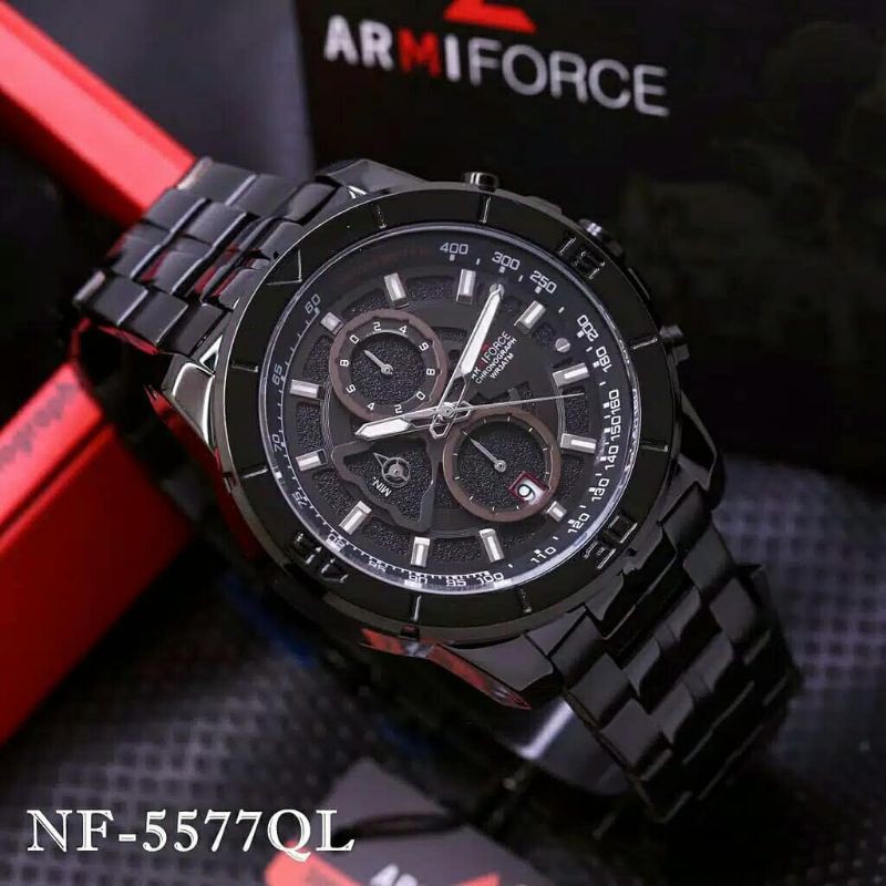 ( Best Seller) Jam tangan pria sporty Army force 3540L Chrono Aktif Rantai steel original
