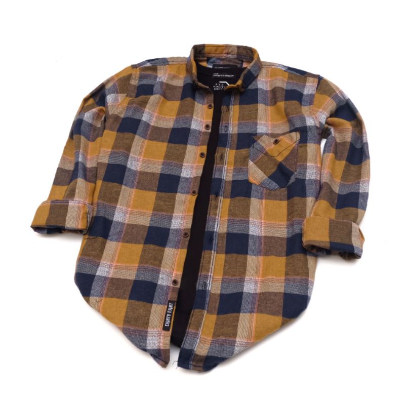 Kemeja Flanel Lengan Panjang Unisex st181