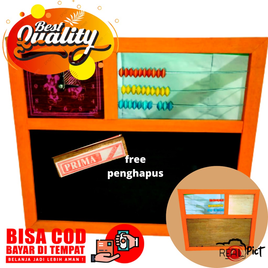 

PAPAN TULIS CALKBOARD plus SEMPOA FREE PENGHAPUS