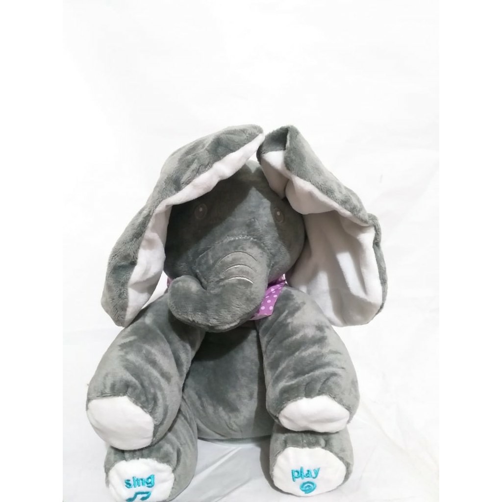 HZ Boneka Music Gajah Peek a boo Gajah / Puppy Clap