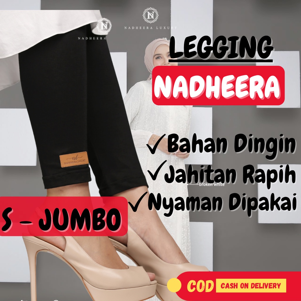 Celana Legging Leging Wanita Ndr / Legging Lagging Jumbo Wudhu / Legging Olahraga Wanita Dewasa Teba