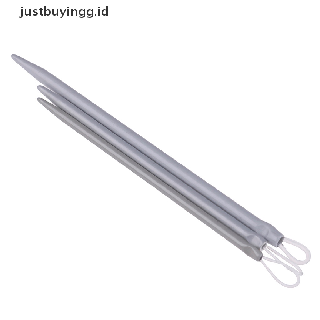 3pcs / Set Jarum Benang Wol Rajut Bahan Nilon Tebal