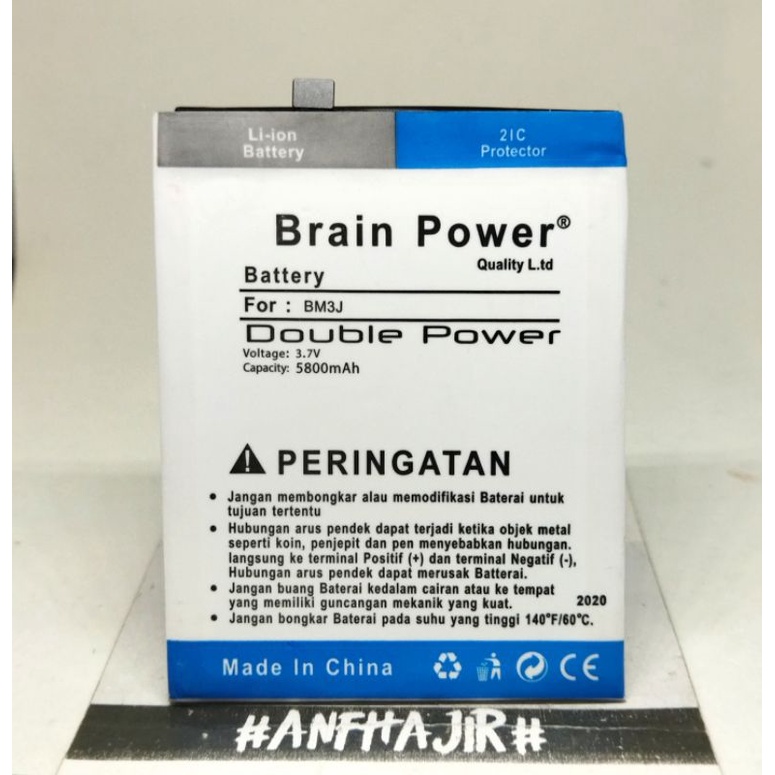 BATRE BATERAI BATTERY XIAOMI MI 8 LITE MI 8 LTE BM3J BM-3J BM 3J BRAIN DOUBLE POWER (5800 mAh) 2IC P