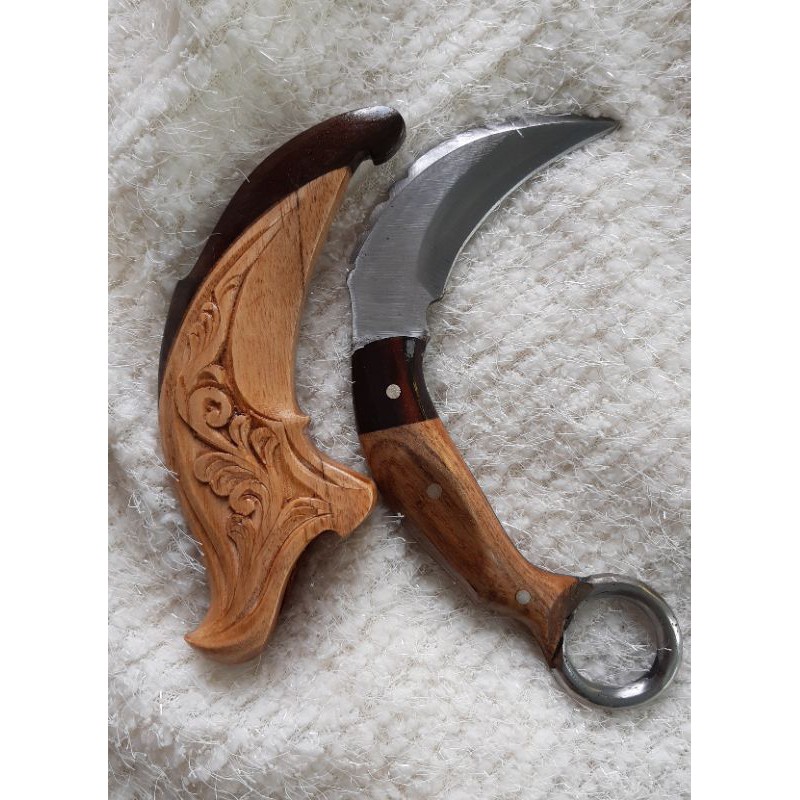 kerambit mini ukir jati
