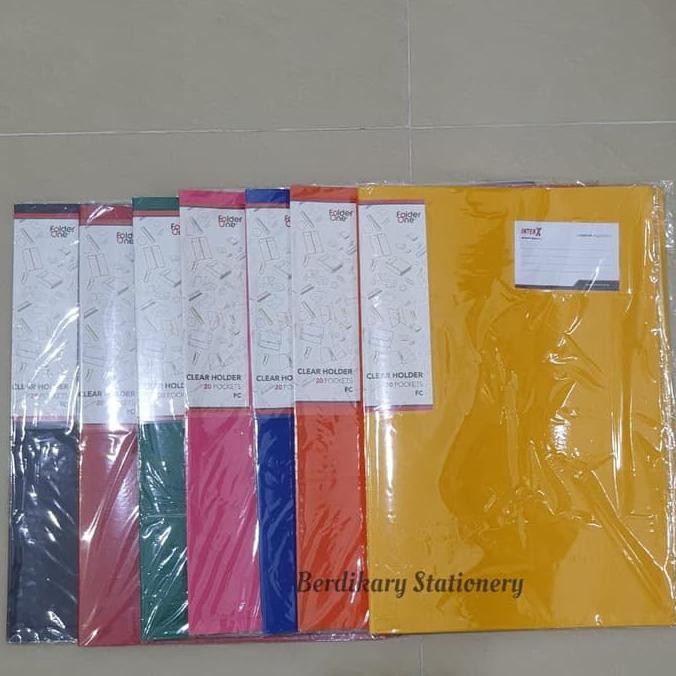 

Clear Holder 20 lembar Folio / F4 Folder One TERPERCAYA