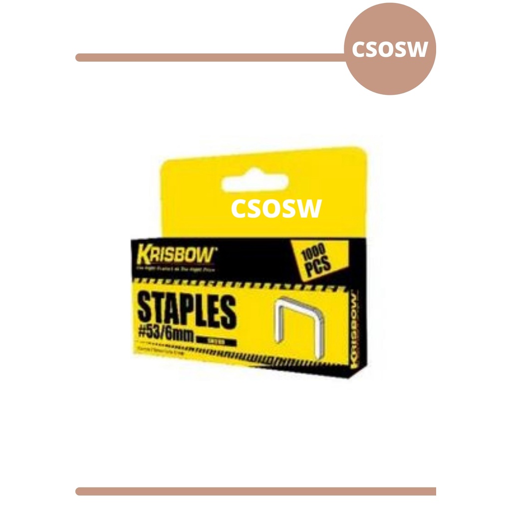 

Krisbow Isi Ulang Staples 53/10 mm Isi 1000Pcs