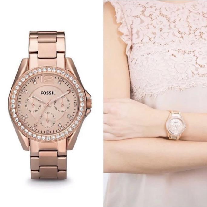 TERBARU JAM TANGAN WANITA MERK FOSSIL TYPE ES 2811 / ES2811 ORIGINAL FREE YES TERLARIS