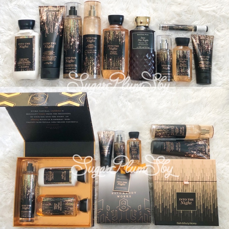ORIGINAL BPOM - INTO THE NIGHT : body care, gift set, body mist shimmer 236ml, mini EDP 7ml spray, b