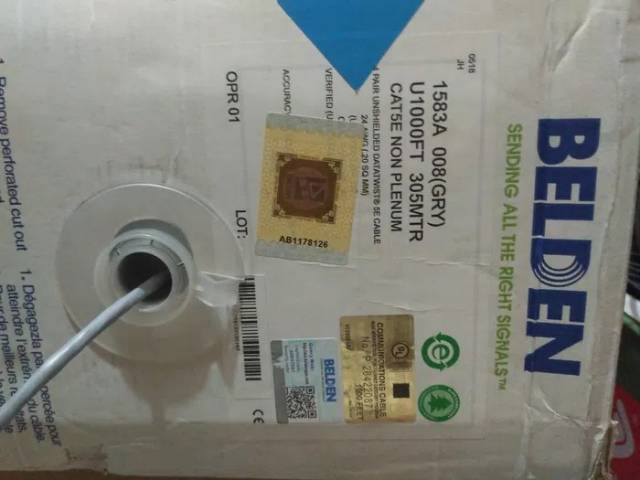 KABEL LAN UTP BELDEN CAT5E Eceran ORIGINAL per meter meteran Ecer original USA bukan cat6