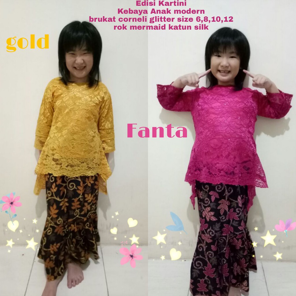 Kebaya Kartini Anak Paud Kebaya Tk Smp Anak Sd Kebaya Encim By