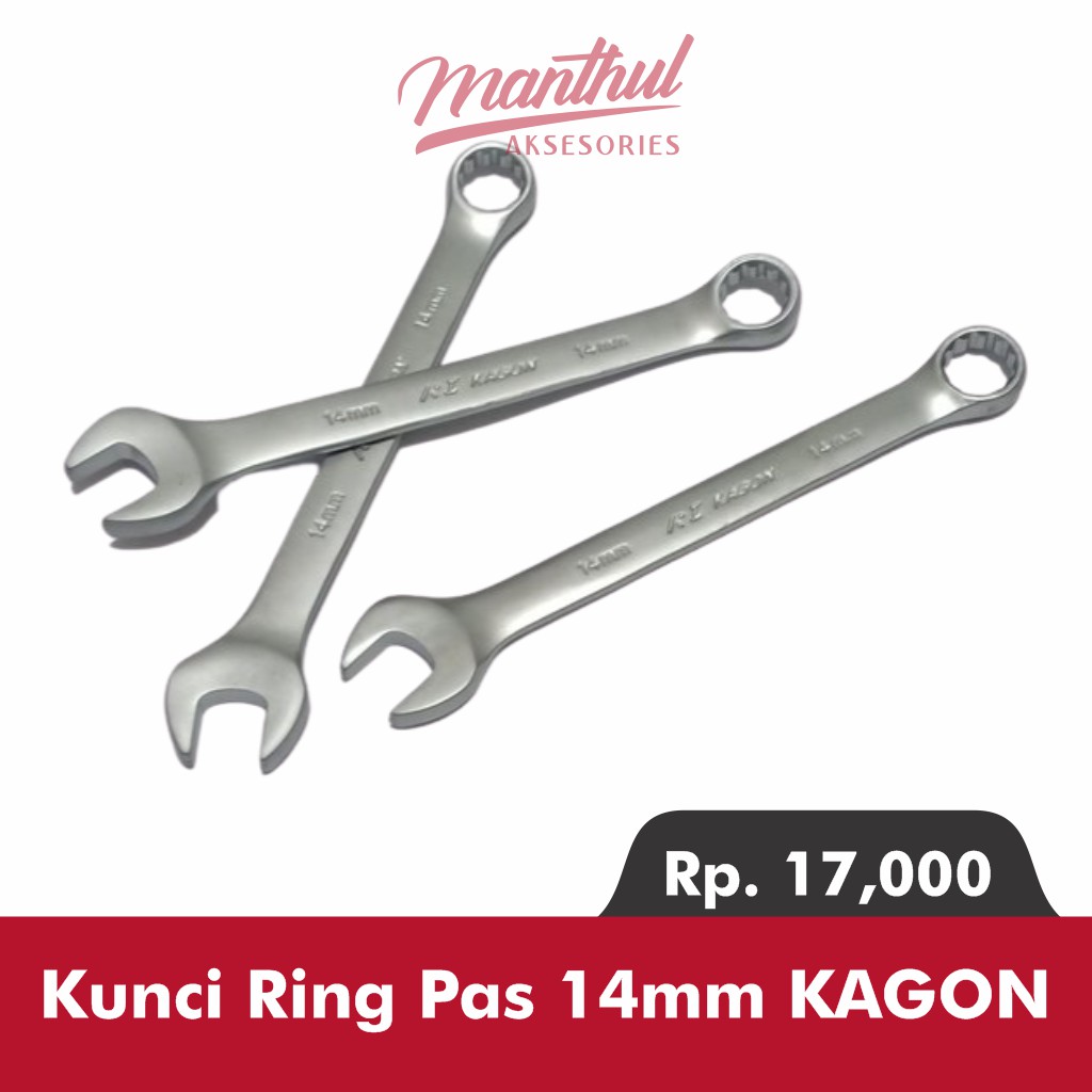 Kunci Ring Pas 14 mm KAGON Kunci Ring Pas Set Kunci Set Ring Kunci