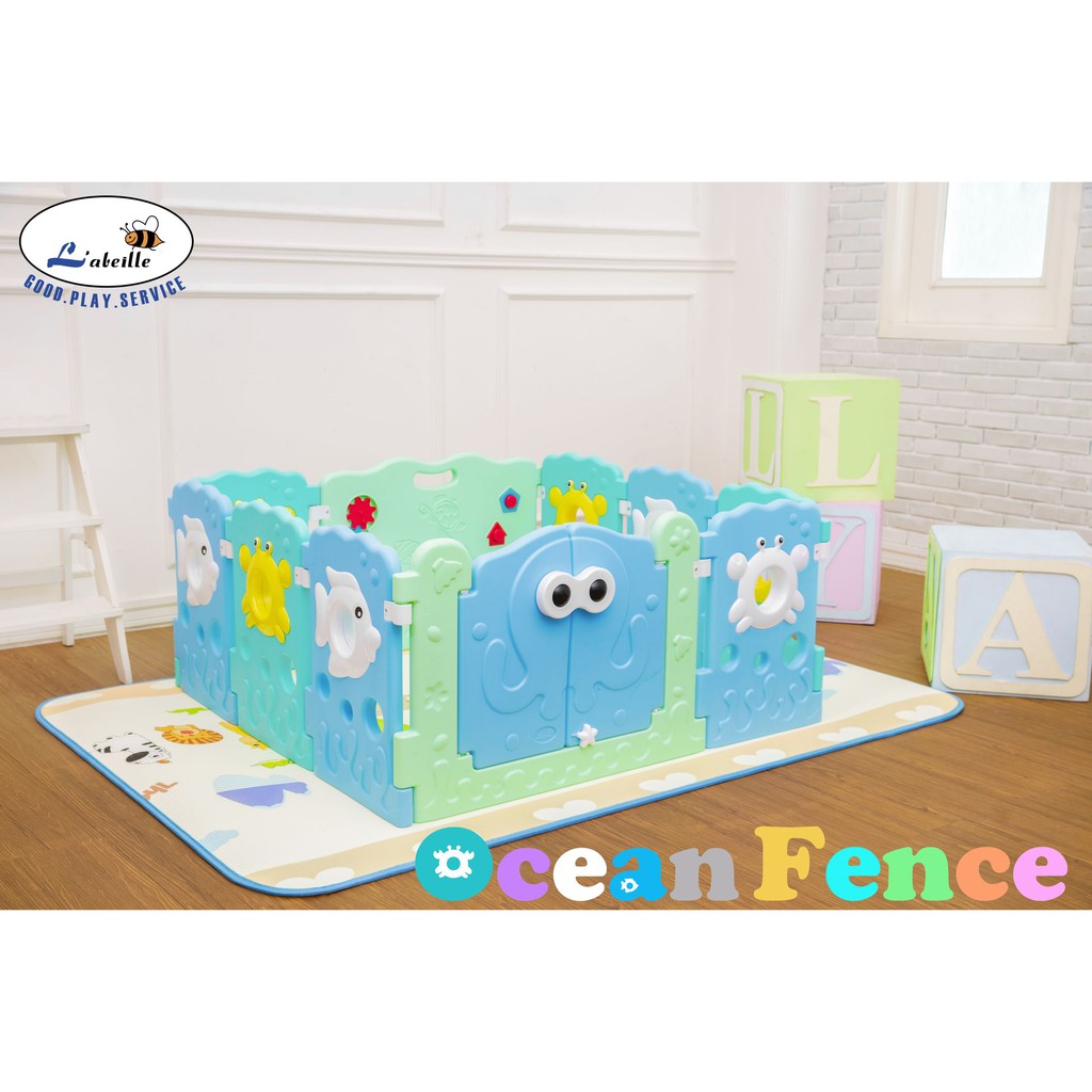 Labeille Ocean Fence 8 plus 2 Pagar Pengaman Anak Pagar Bayi Play yard playpen bermain