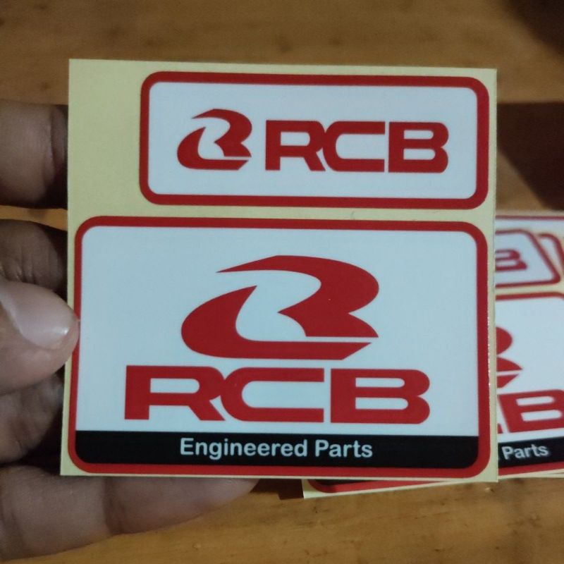 STICKER SHOCK RCB STIKER TABUNG SHOCK RCB BELAKANG