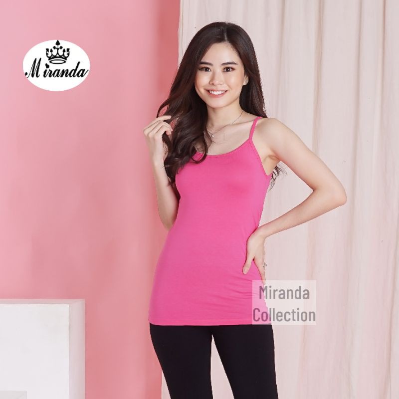 Tanktop Miranda Tali Kecil Polos Bahan Rayon Spandex L XL / Tank Top 6169-7