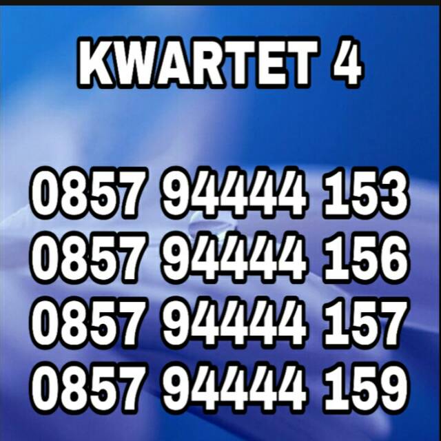 Kartu perdana Cantik KWARTET 4 IM3