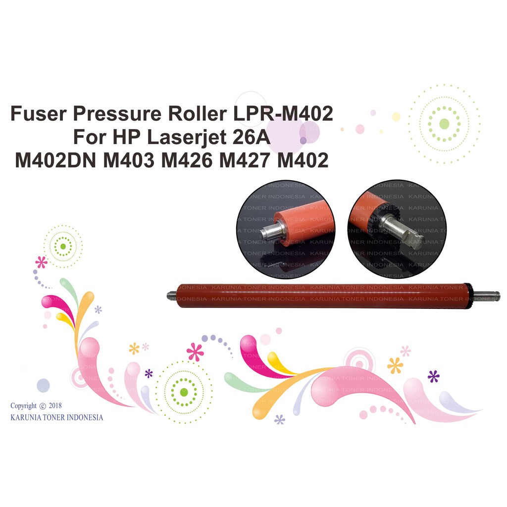 Fuser Pressure Roller LPR-M402 For HP Laserjet 26A M402DN M403 M426 M427 M402