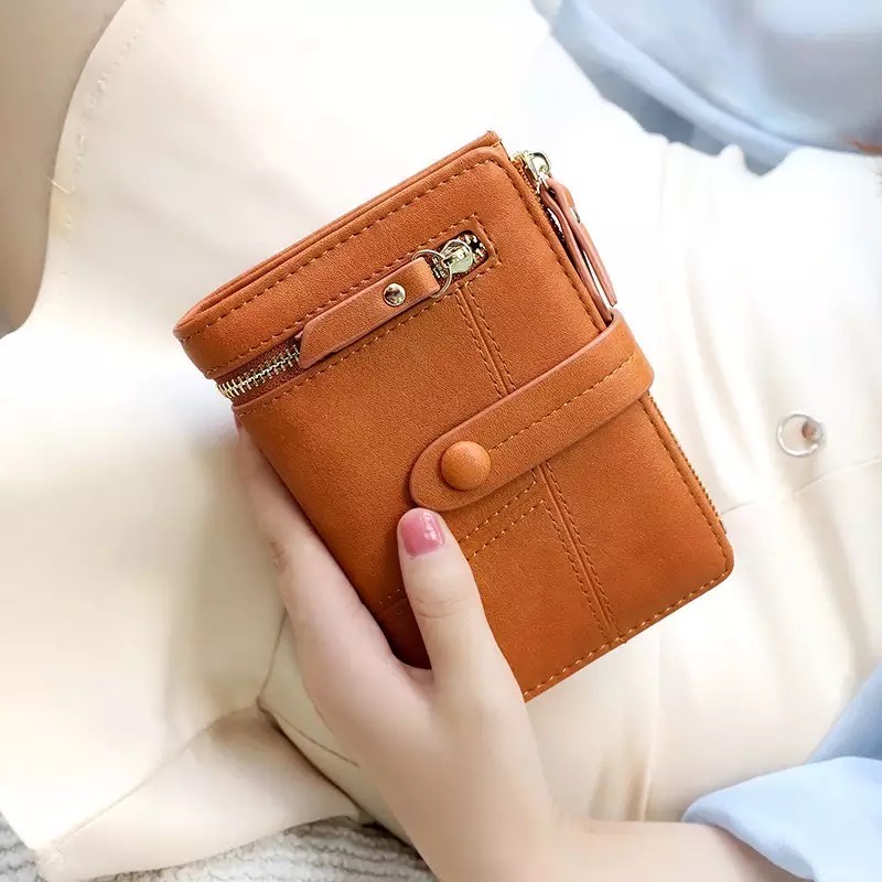 DOMPET WANITA KULIT DOMPET LIPAT MINI WANITA MURAH