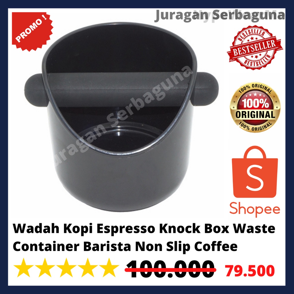 Wadah Kopi Espresso Knock Box Waste Container Barista Non Slip Coffee