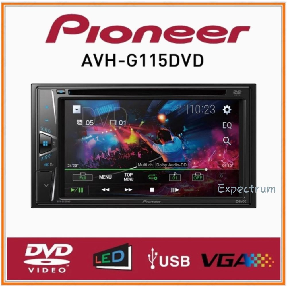 Pioneer Avh-G115DVD. Avh 115dvd. Avh G115dvd. Avh 115. 115dvd Headunit Double Din Murah Berkualitas