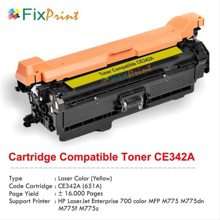 Cartridge Toner Compatible HP 651A CE340A CE341A CE342A CE343A M775dn