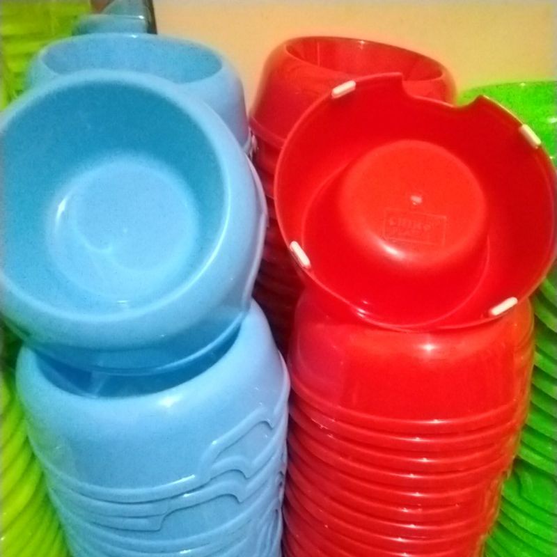 chiro plate 4 tempat makan kucing single anti selip, pet bowl