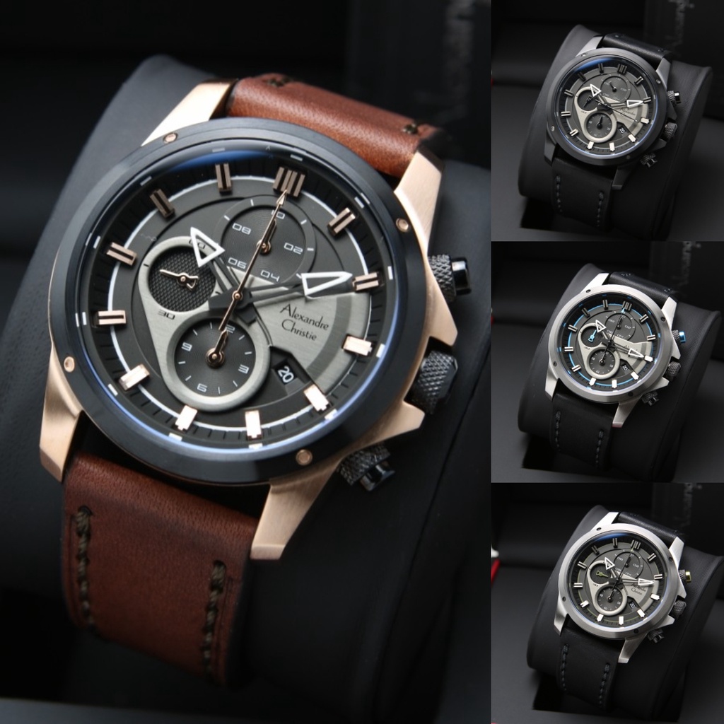 Jam Tangan Pria Alexandre Christie AC 6593 / AC6593 / 6593 ORIGINAL Garansi Resmi