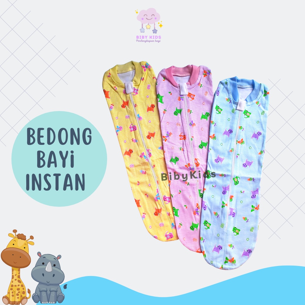 Bedong Instan Katun Gedong Baby Newborn Murah Perlengkapan Bayi Baru Lahir Peralatan Newborn