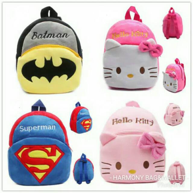 MINI RANSEL IMPOR ANAK/ TAS BELUDRU YELVO PREMIUM/ TAS ANAK 1-3 TAHUN/ TAS ANAK MURAH