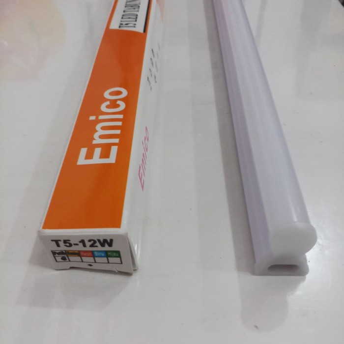 Lampu TL Neon T5 LED 12W 90cm Tube 90 cm 12 watt PUTIH - EMICO
