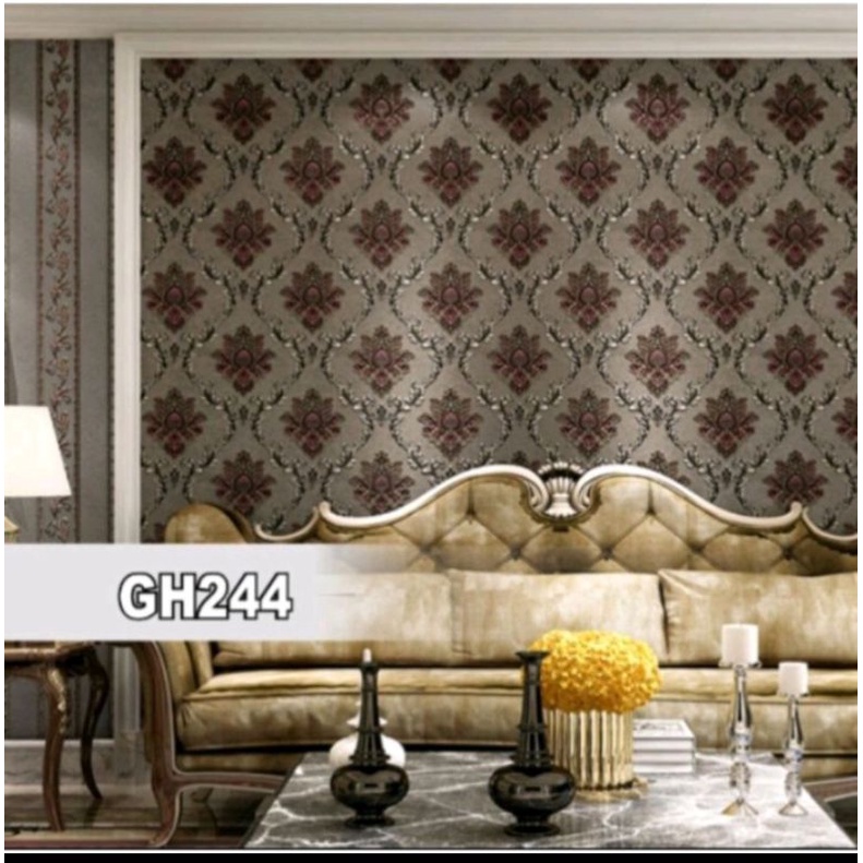 [COD]Wallpaper Sticker Dinding Motif Batik gh244