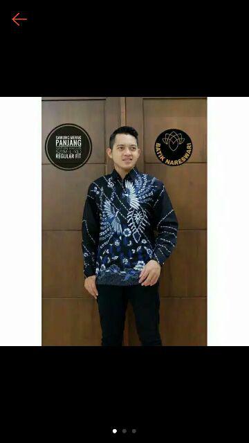 ( 1kg=4pcs) Kemeja Batik Lengan Panjang Batik Ori Nareswari Aswatomo Batik Solo Seragam Batik