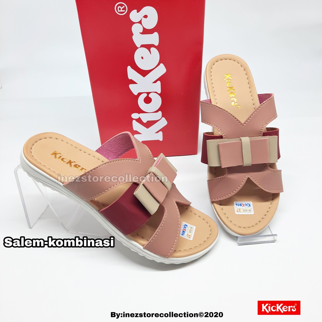 SANDAL SLOP WANITA KICKERS TERBARU KODE SLP08 MURAH GROSIR