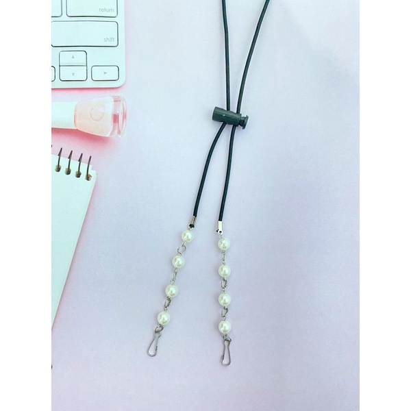 Konektor Masker Strap Mask 2in1 Mutiara Kristal-KSM 29