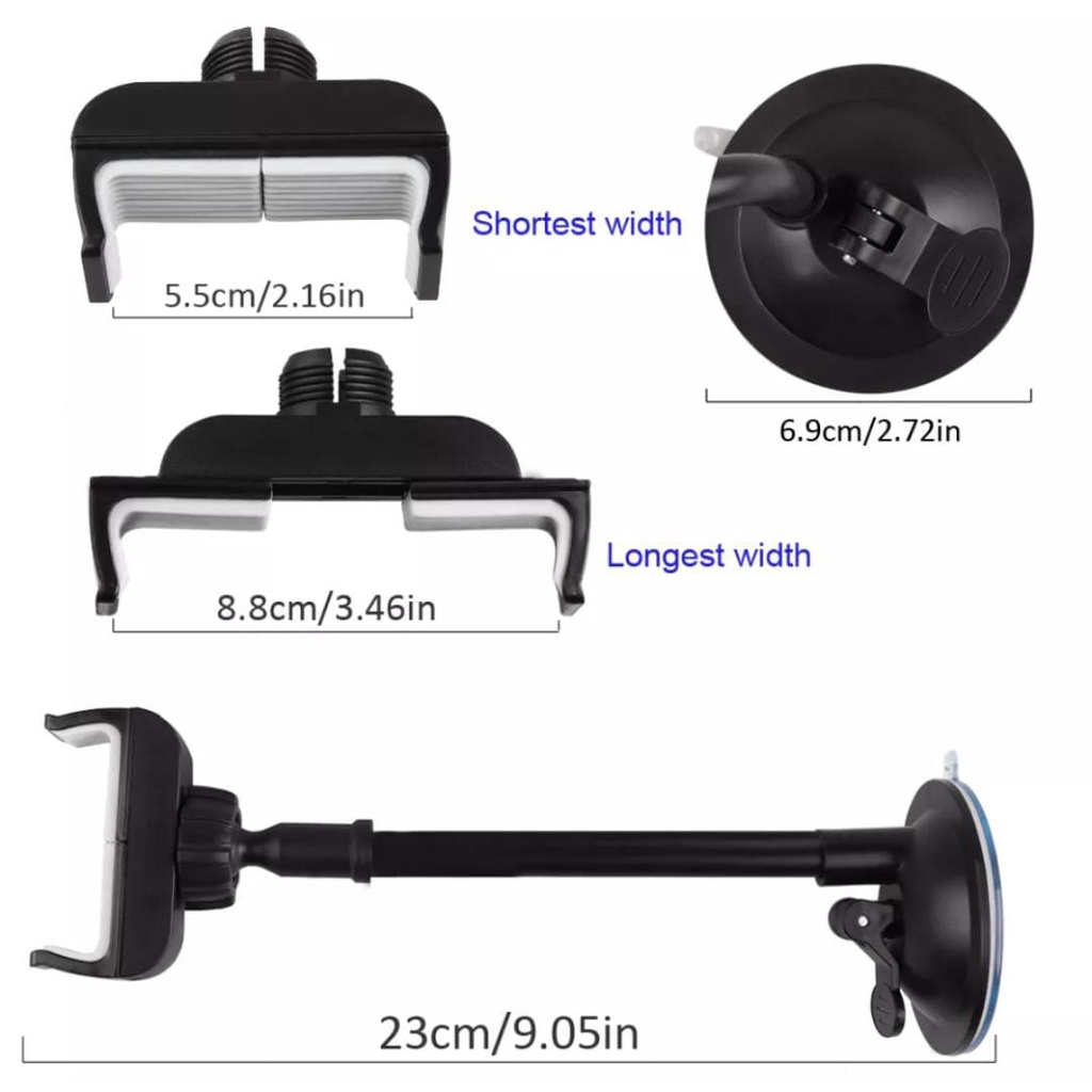 Holder Mobil Holder Meja HDD-01 Car Holder Tempel Kac universal Multifungsi