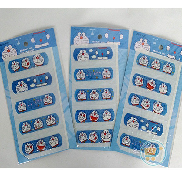 HANSAPLAST DORAEMON SMILE PLESTER LUKA BAND AID KESEHATAN ANAK DEWASA