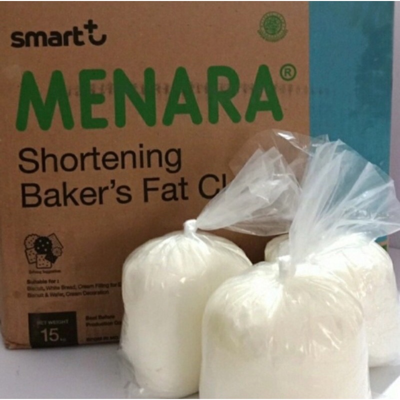 Menara Mentega Putih Shortening Kemasan Repack 500 gram Halal